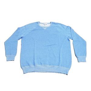 Peter Millar Hartford Sweater Men's Size Large Blue Crewneck Cotton Merino Wool